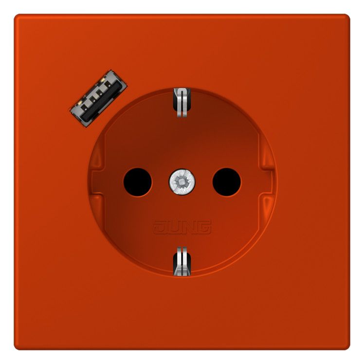 Jung LC1520-18A244 SCHUKO-Steckd.m.USB Typ A LC4320A