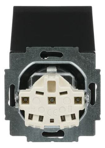 BJ 20 EUKBR-885 SCHUKO Steckdosen-Einsatz schwarz matt future
