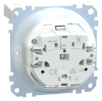 Mert MEG 2314-0319 SCHUKO-Steckdose BRS Klappd. IP44 StK polarweiß glänz. Sys.M