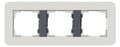 GIRA 0213421 Abdeckrahmen 3fach E3 Hellgrau/Anthrazit Soft-Touch