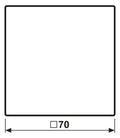 Jung AL2990LD Wippe Symbol Licht LS Aluminium dark