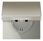 Jung ES1520NKL SCHUKO Steckd.m.Klappd.o. Kralle