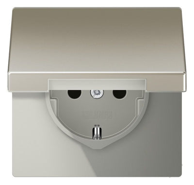 Jung ES1520NKL SCHUKO Steckd.m.Klappd.o. Kralle