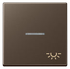 Jung A590KO5LMO Wippe Symbol Licht m.Lichtleiter Serie A mokka