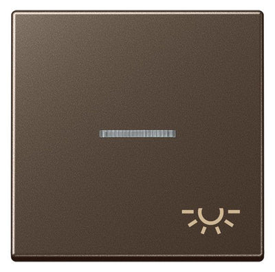 Jung A590KO5LMO Wippe Symbol Licht m.Lichtleiter Serie A mokka