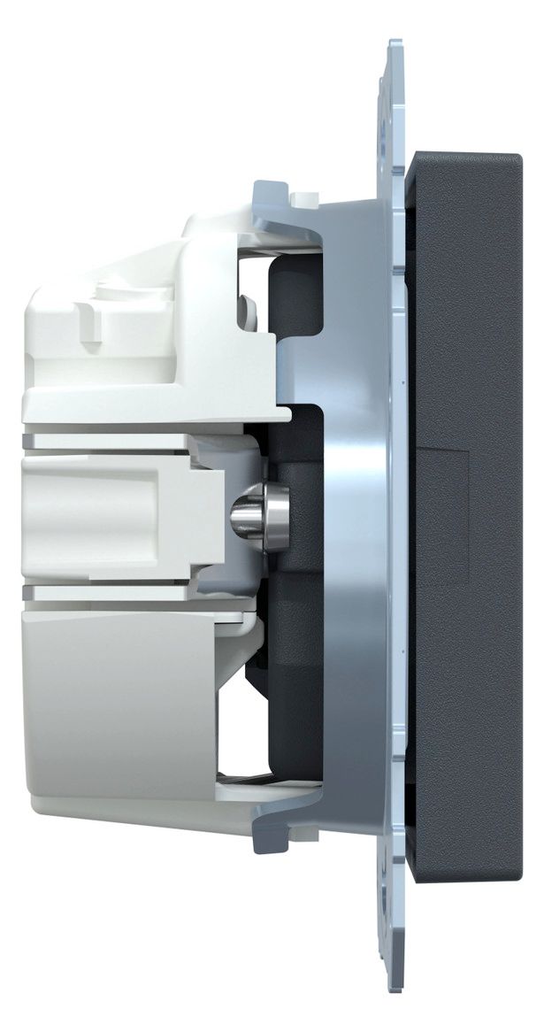 Mert MEG 2352-0414 SCHUKO-Steckdose+Kz Waschmaschine BRS StK anthrazit System M