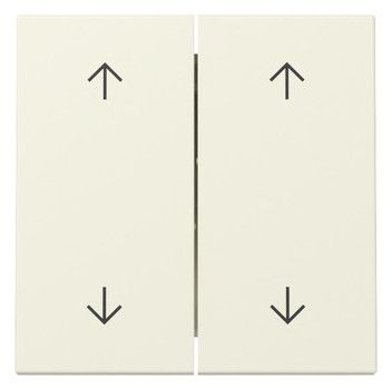 GIRA 329701 Wippe 2fach Pfeile System 55 Cremeweiß glänzend