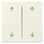 GIRA 329701 Wippe 2fach Pfeile System 55 Cremeweiß glänzend