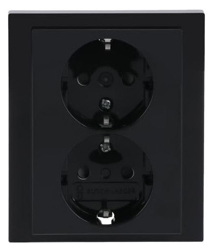 BJ 202 EUJB-81 SCHUKO® Doppelsteckdose volle Abdeckung EBS
