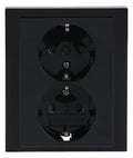 BJ 202 EUJB-81 SCHUKO® Doppelsteckdose volle Abdeckung EBS