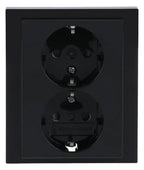 BJ 202 EUJB-81 SCHUKO® Doppelsteckdose volle Abdeckung EBS