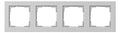 GIRA 021437 Abdeckrahmen 4fach E2 Grau matt