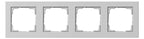 GIRA 021437 Abdeckrahmen 4fach E2 Grau matt