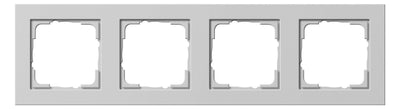 GIRA 021437 Abdeckrahmen 4fach E2 Grau matt