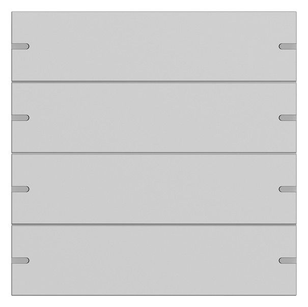 GIRA 5024915 Wippenset 4fach Tastsensor4 TS4 Aluminium Grau matt (lackiert)