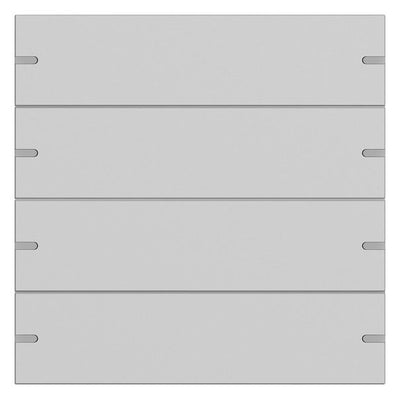 GIRA 5024915 Wippenset 4fach Tastsensor4 TS4 Aluminium Grau matt (lackiert)