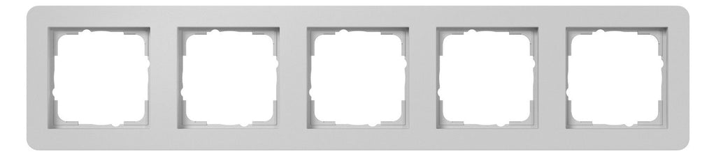 GIRA 0215154 Abdeckrahmen 5f Gira E1 Grau m