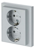 BJ 202 EUJB-83 SCHUKO® Doppelsteckdose volle Abdeckung EBS