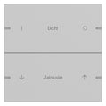 GIRA 5032915 Wippenset 2fach indiv. Tastsensor4 TS4 Alu Grau matt (lack.)