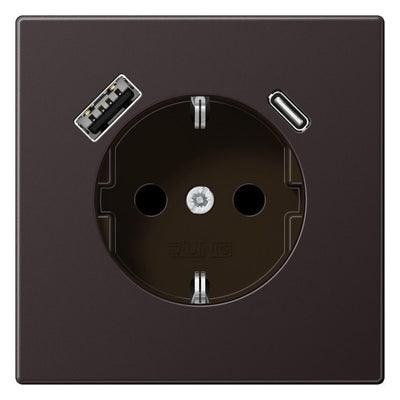 Jung AL1520-15CAD SCHUKO-Steckdose m.USB Typ AC