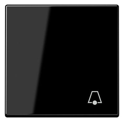 Jung A590BFKSW Wippe Symbol Klingel bruchsicher Serie A schwarz