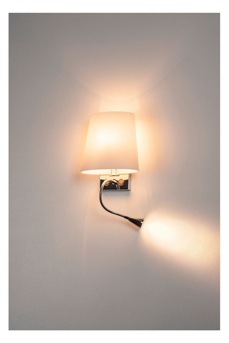 SLV 149452 COUPA FLEXLED Wandleuchte chrom Glas satin 1xG9 max.40W 3W LED