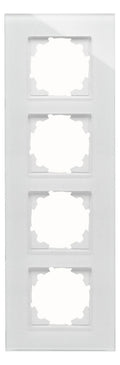 Kopp 406602008 HK07 Glas Abdeckrahmen 4f weiß
