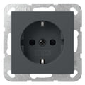 GIRA 445328 SCHUKO-Steckdose m.Shutter System 55 Anthrazit