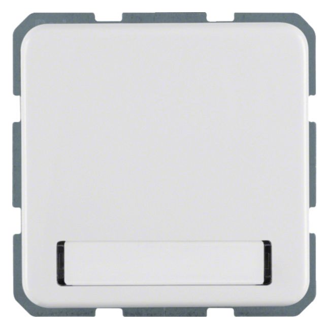 Berker 471909 Steckdose SCHUKO m.Klappd. u.B-feld wg Up IP44 polarweiß glänzend