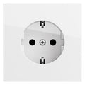 GIRA 418870 SCHUKO-Steckdose Flächenschalter Reinweiß