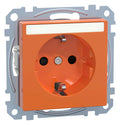 Mert MEG 2302-0302 SCHUKO-Steckdose BRS Sonder m.Schriftfeld StK ZSV orange S.M