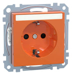 Mert MEG 2302-0302 SCHUKO-Steckdose BRS Sonder m.Schriftfeld StK ZSV orange S.M