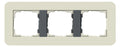 GIRA 0213427 Abdeckrahmen 3fach E3 Sand/Anthrazit Soft-Touch