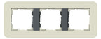 GIRA 0213427 Abdeckrahmen 3fach E3 Sand/Anthrazit Soft-Touch