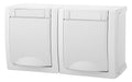 Panasonic 90591188-DE Pacific Schuko Steckdose 2-fach waagrecht FR-AP weiß
