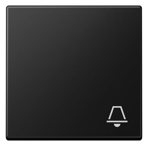 Jung A 590 K SWM Wippe 1fach Symbol Klingel Serie A graphitschwarz matt