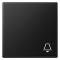 Jung A 590 K SWM Wippe 1fach Symbol Klingel Serie A graphitschwarz matt