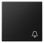 Jung A 590 K SWM Wippe 1fach Symbol Klingel Serie A graphitschwarz matt