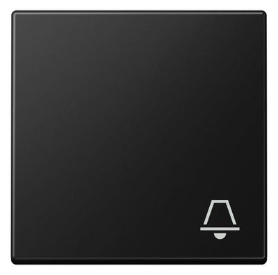 Jung A 590 K SWM Wippe 1fach Symbol Klingel Serie A graphitschwarz matt