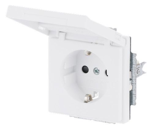 BJ 20 EUKNB-884 SCHUKO Steckdosen-Einsatz studioweiß matt