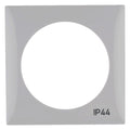 Berker 918272597 Rahmen 1fach m.Aufdruck IP44 Integro Flow grau glänzend