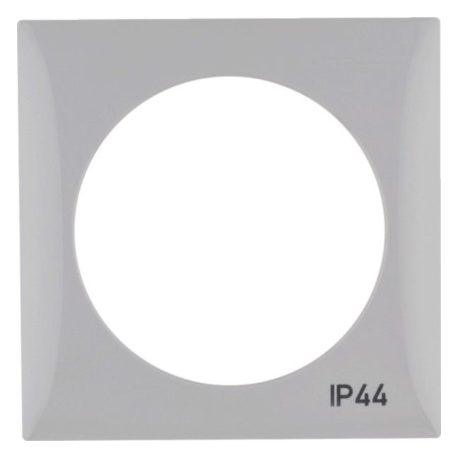 Berker 918272597 Rahmen 1fach m.Aufdruck IP44 Integro Flow grau glänzend