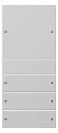 GIRA 2184015 Wippenset 4fach (1+3) System 55 Grau matt (lackiert)