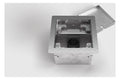 Bodensteckdose 8501B 1x Schuko, belegbar 8501B-1-0