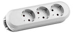 Bachmann 385.270 Tischsteckdose 3xSchuko weiß o.Strom