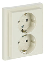 BJ 202 EUJB-82 SCHUKO® Doppelsteckdose volle Abdeckung EBS