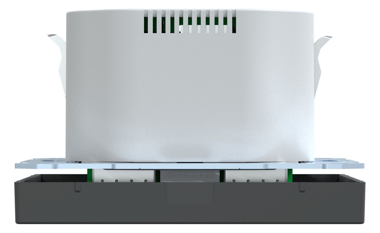 Mert MEG 2366-6034 Schuko-Steckdose m.USB Ladegerät Anthrazit