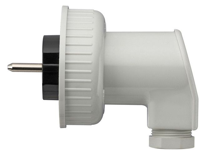 GIRA 002031 SCHUKO-Stecker m.Bajonettverschluss WG AP IP44 Grau