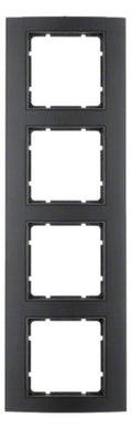 Berker 10143005 Rahmen 4fach B.3 Alu schwarz/anthrazit