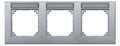 Mert 472360 M-PLAN-Rahmen 3fach waagerecht beschriftbar aluminium